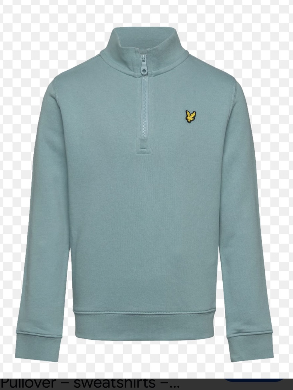 NWT Lyle & Scott Men’s Iron Blue Quarter-Zip Wool blend Golf Sweater Size M